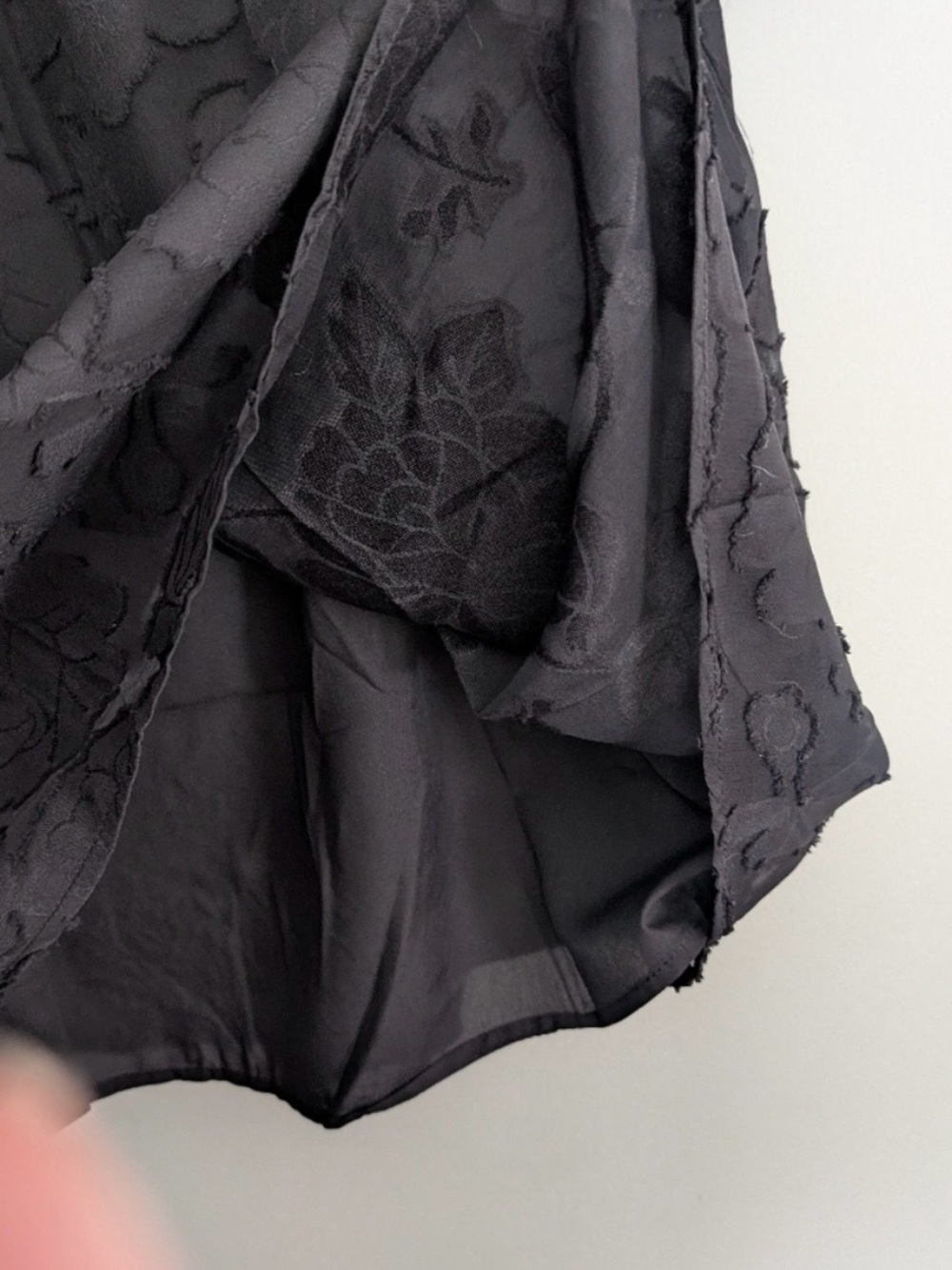 Women's Black Burnout Short Sleeve Top - Picture 8 of 13
